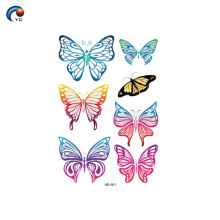 145 * 210mm série papillon boay autocollant de tatouage à Foshan